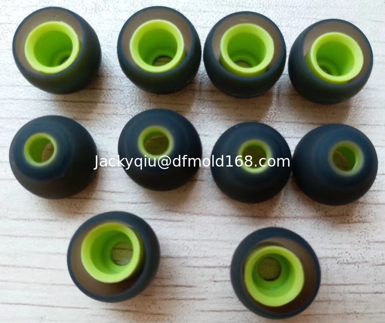 Silcone Molding, Headset components, difference color to compress molding together. 42-90D hardness can be accept